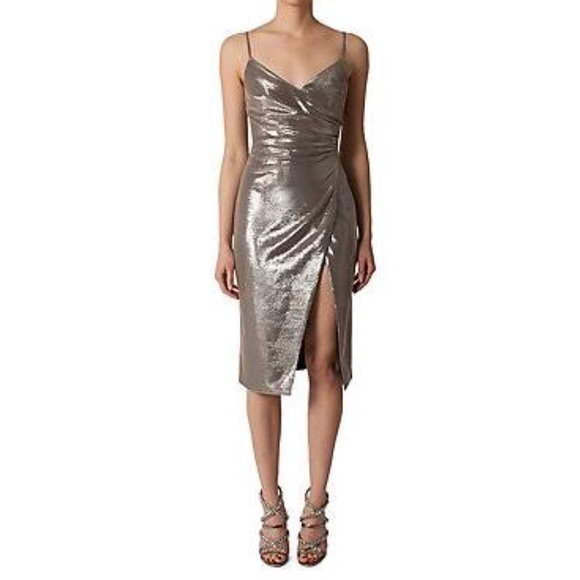 Black Halo Dresses & Skirts - Black Halo Metallic Sheath Dress